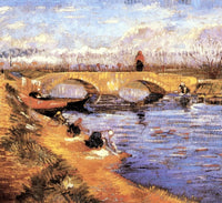 The Gleize Bridge over the Vigneyret Canal by Vincent van Gogh — hand-painted landscape oil painting reproduction on canvas