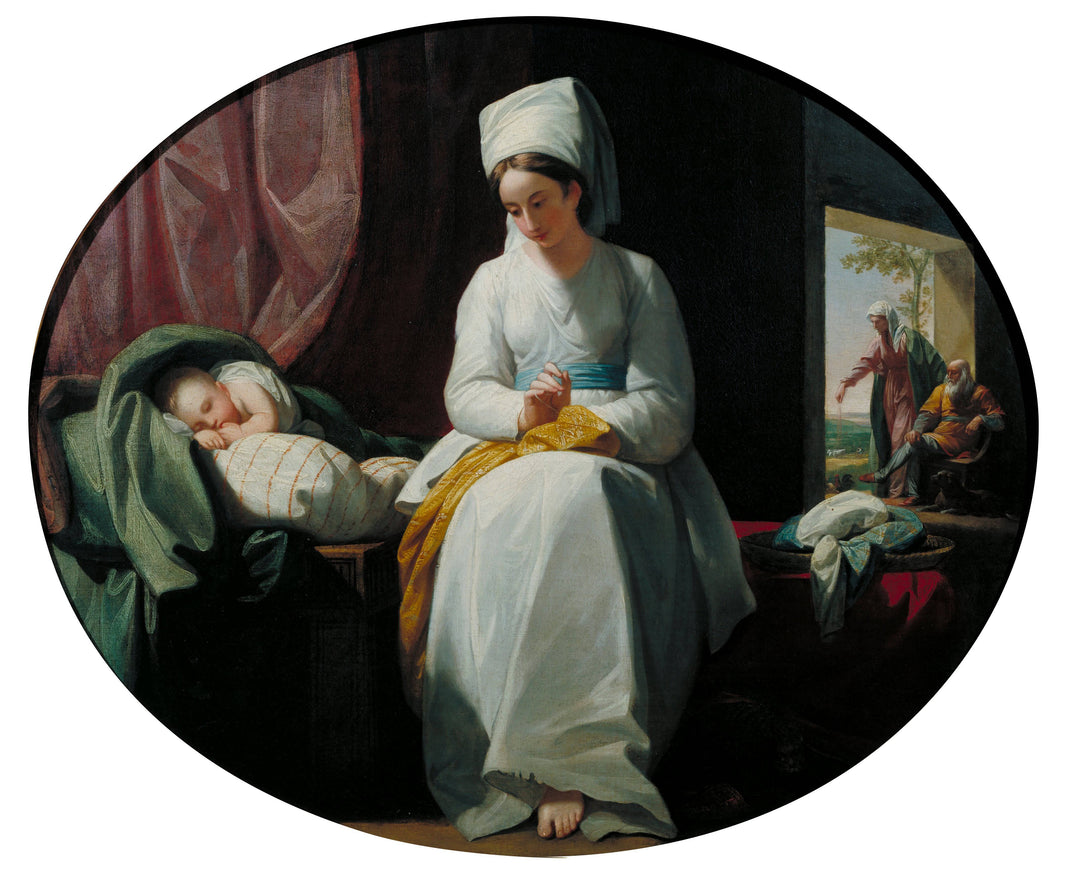 The Golden Age by Benjamin West — hand-painted portrait oil painting reproduction on canvas