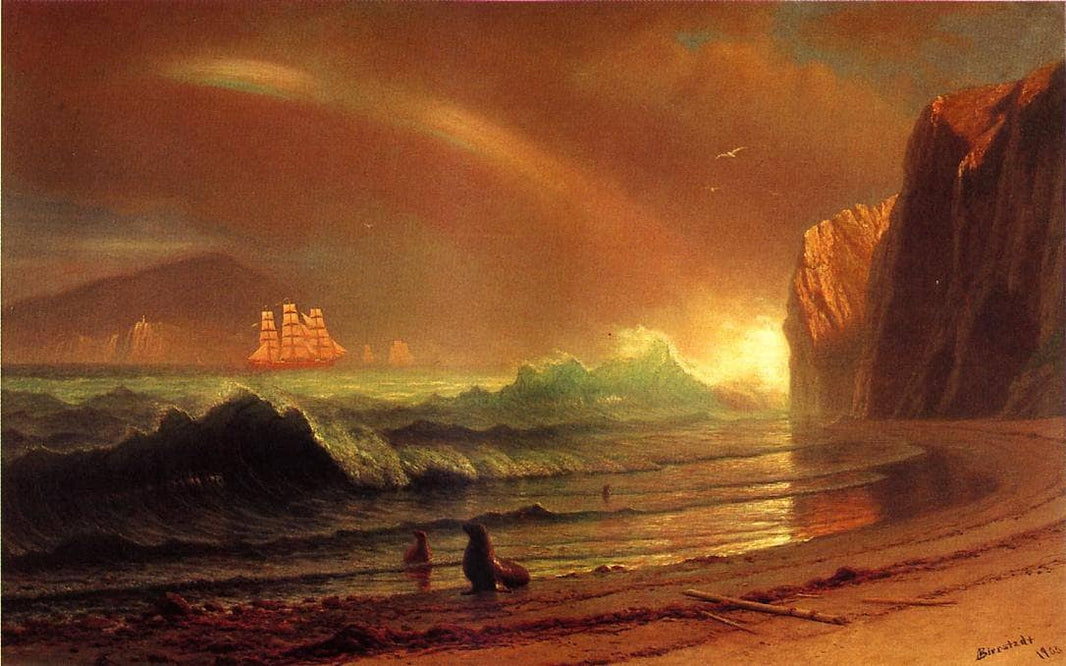 The Golden Gate by Albert Bierstadt — hand-painted animal oil painting reproduction on canvas