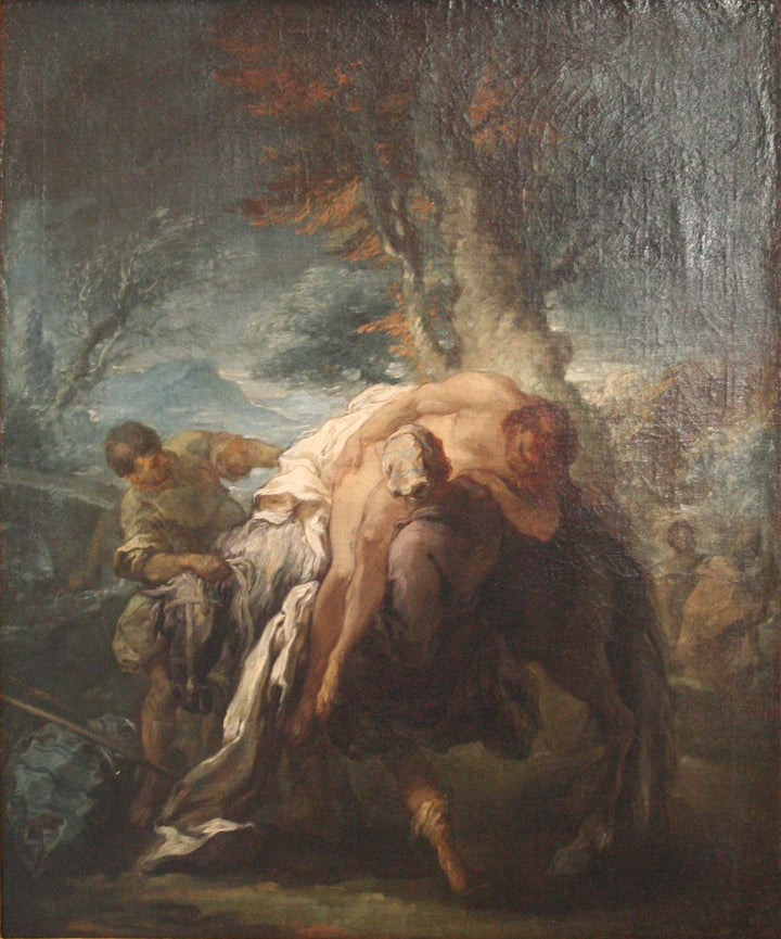 The Good Samaritian by Charles-Andre van Loo (Carle van Loo) — hand-painted cultural oil painting reproduction on canvas