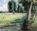 The Goose Girl by Camille Pissarro — rural oil painting wall art, Impressionism