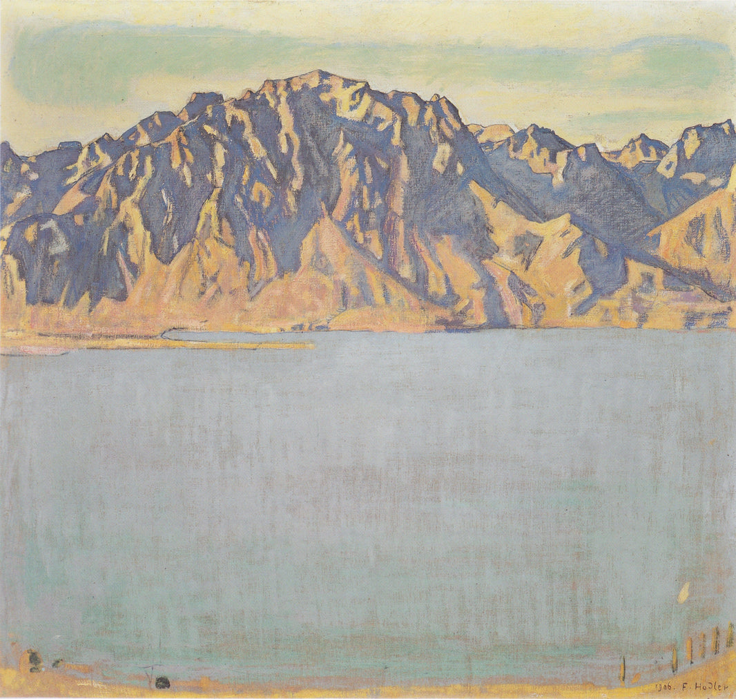 The Grammont by Ferdinand Hodler — hand-painted landscape oil painting reproduction on canvas