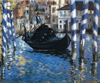 The Grand Canal of Venice (Blue Venice) by Edouard Manet — hand-painted impressionism oil painting reproduction on canvas