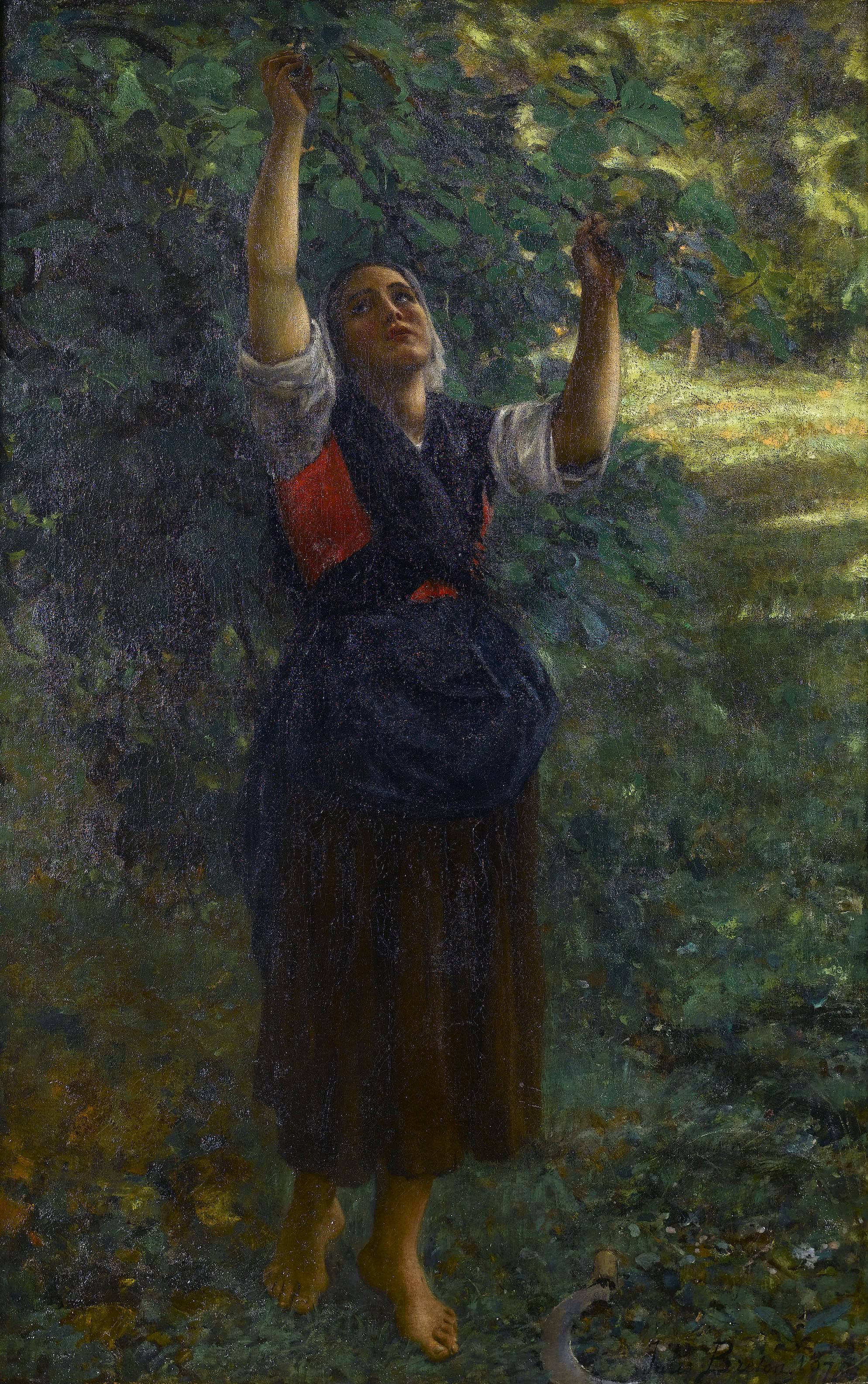 The Grape Harvest at the Chateau-Lagrange - Jules Breton