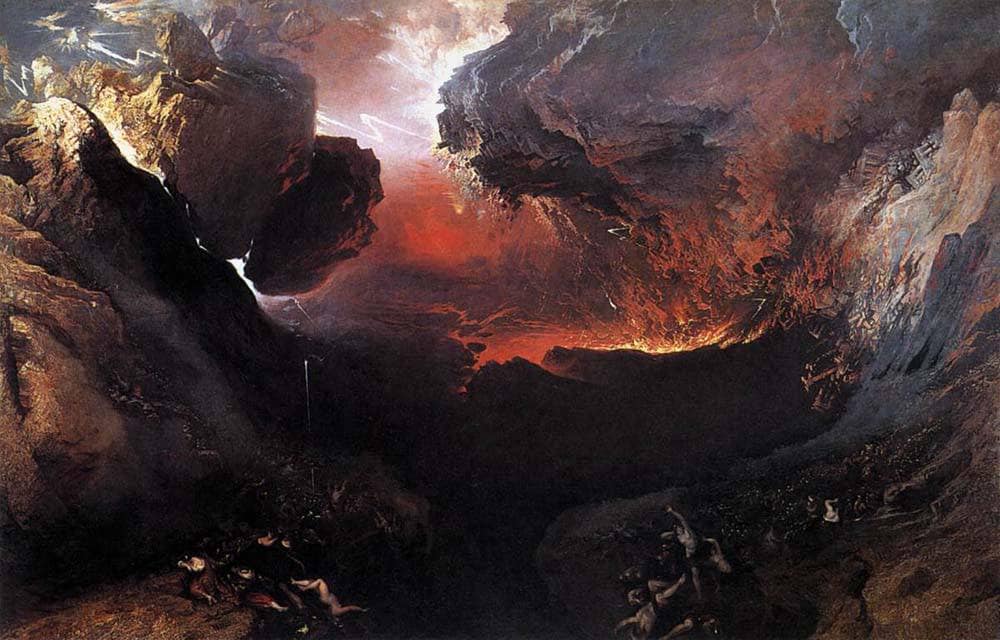 The Great Day of His Wrath by John Martin — hand-painted abstract oil painting reproduction on canvas