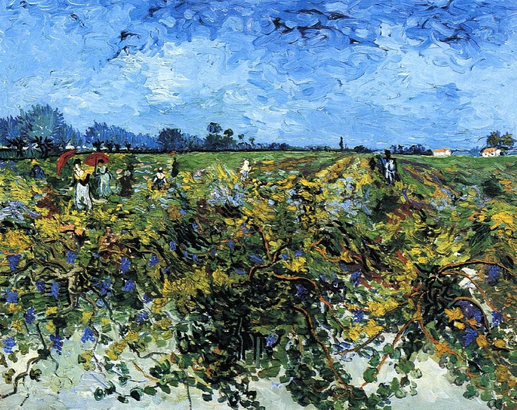 The Green Vinyard by Vincent van Gogh — hand-painted botanical oil painting reproduction on canvas