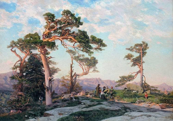 The Guadarrama mountain range by Martín Rico y Ortega — hand-painted botanical oil painting reproduction on canvas