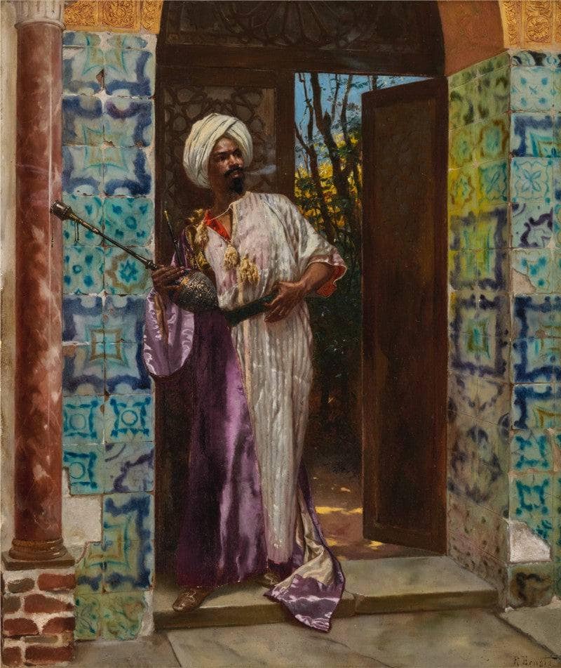 The Guard by Rudolf Ernst — hand-painted portrait oil painting reproduction on canvas