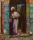 The Guard by Rudolf Ernst — hand-painted portrait oil painting reproduction on canvas