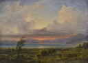 The gulf of Gaeta by Gabriele Smargiassi — sea oil painting wall art, Romanticism
