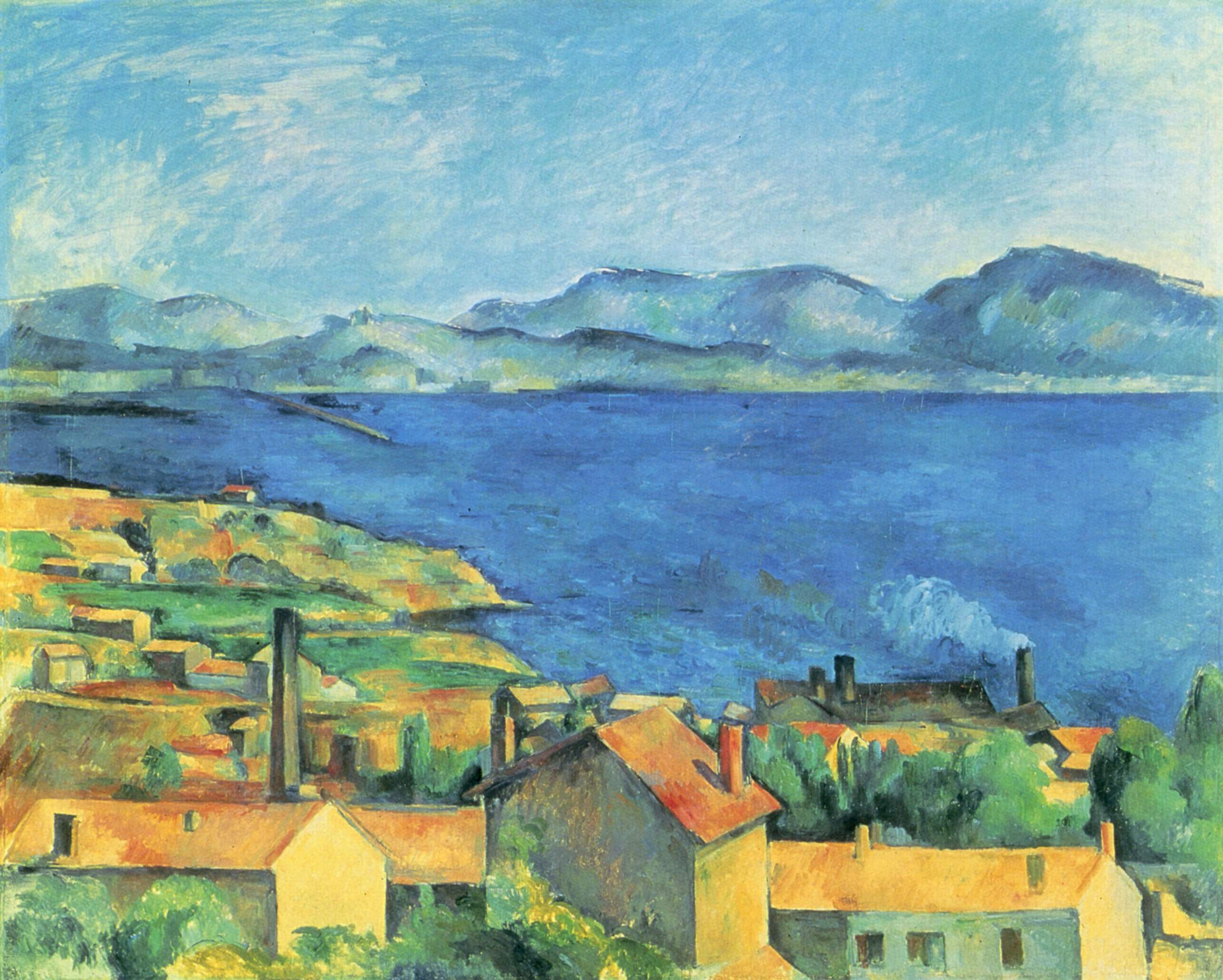 The Gulf of Marseille Seen from L'Estaque - Paul Cezanne