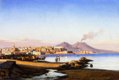 The gulf of Naples by Gabriele Smargiassi — oil painting reproduction