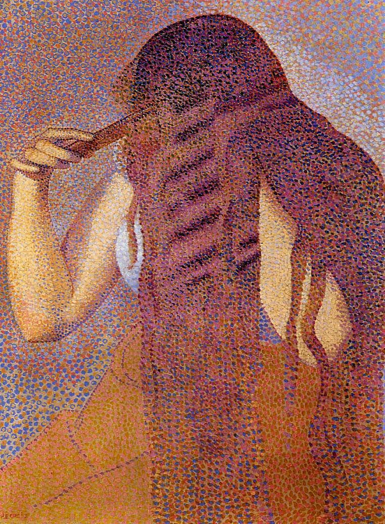 The Hair by Henri-Edmond Cross — hand-painted abstract oil painting reproduction on canvas