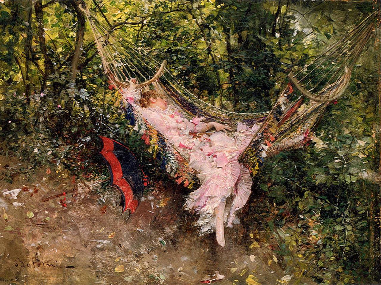 The hammock - Giovanni Boldini