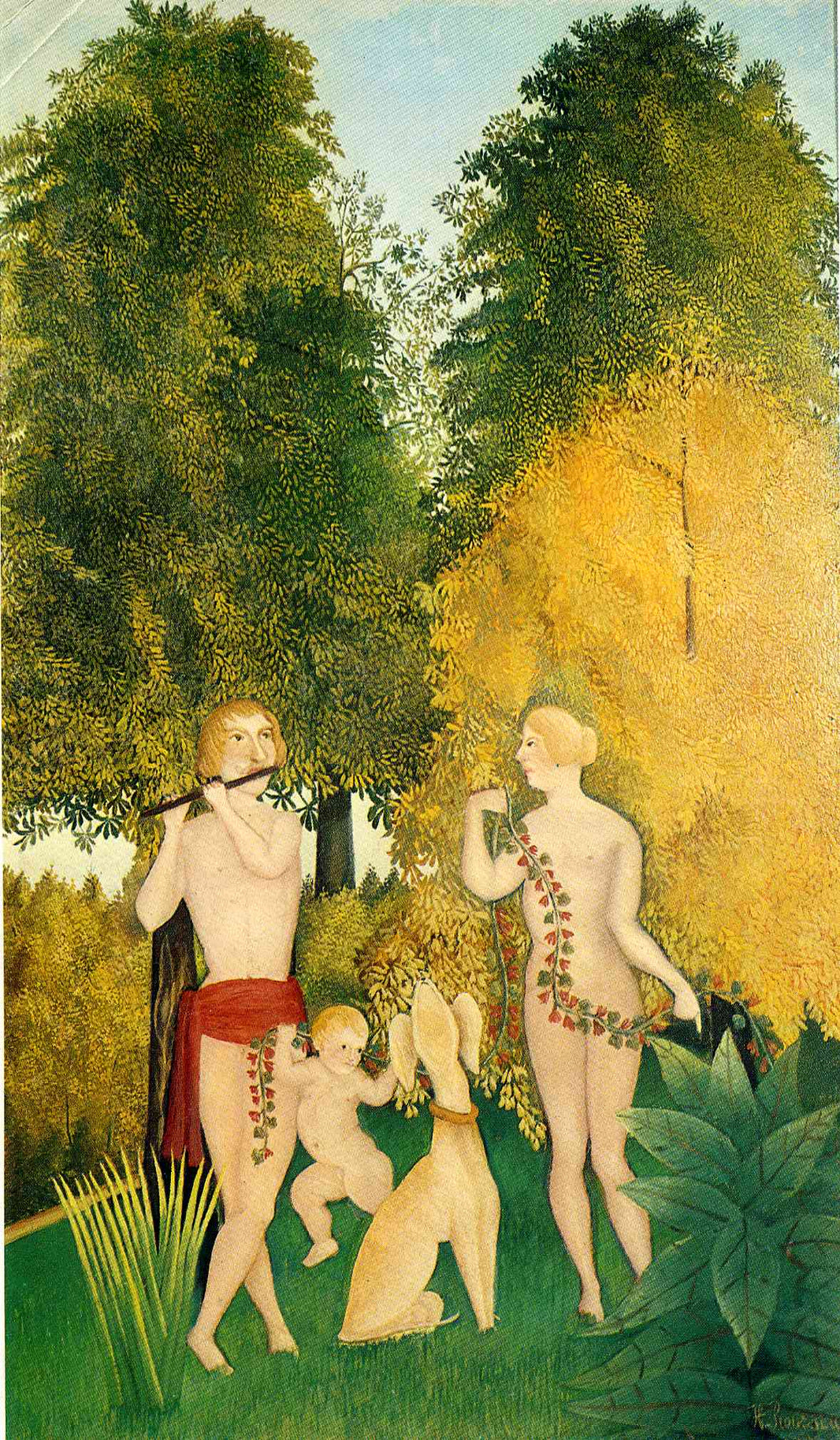 The Happy Quartet by Henri Rousseau — hand-painted abstract oil painting reproduction on canvas