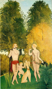 The Happy Quartet by Henri Rousseau — hand-painted abstract oil painting reproduction on canvas