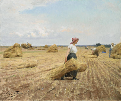 The harvest by Victor Gabriel Gilbert — oil painting reproduction