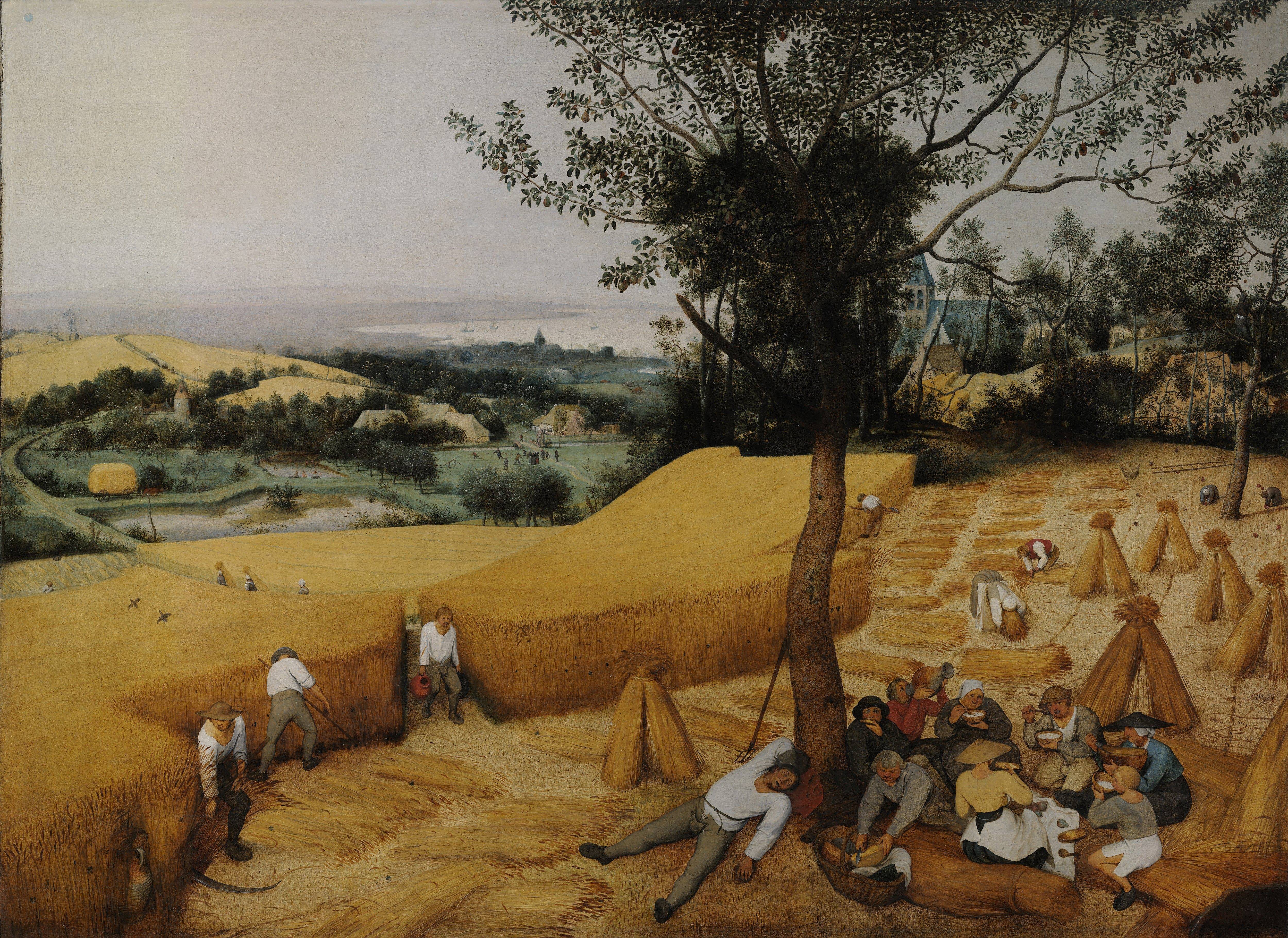 The Harvesters (JulyâAugust) - Pieter Bruegel the Elder