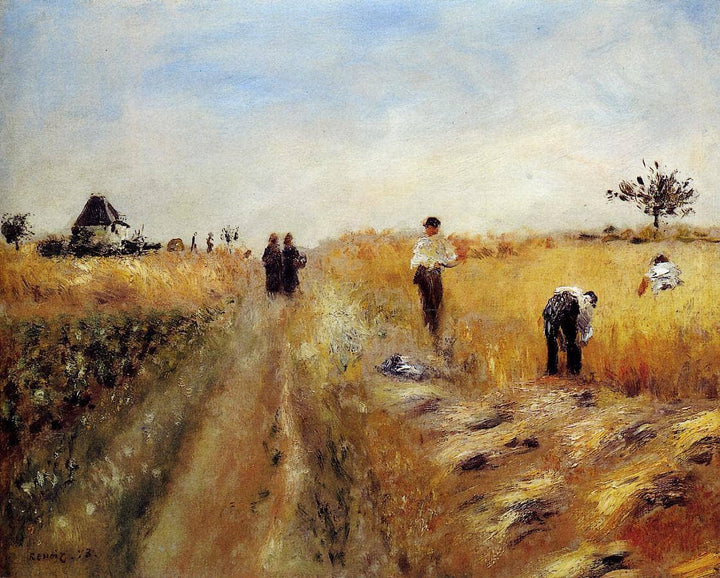 The Harvesters by Pierre-Auguste Renoir — hand-painted landscape oil painting reproduction on canvas
