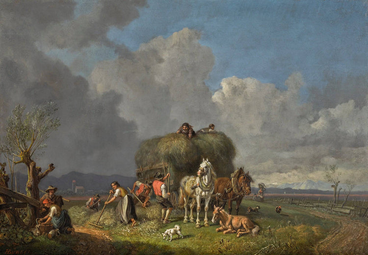 The Hay Harvest - Heinrich Bürkel