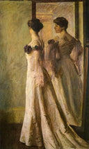 The Heliotrope Gown by Joseph DeCamp — hand-painted portrait oil painting reproduction on canvas