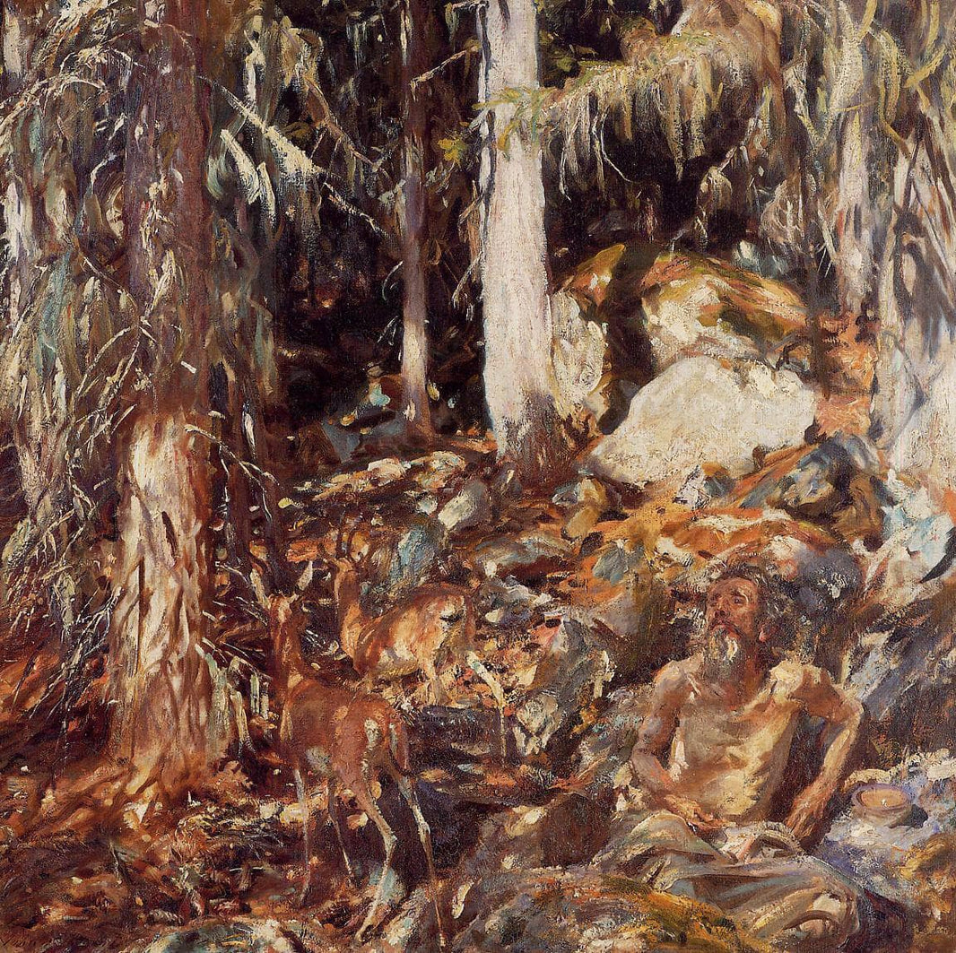 The Hermit by John Singer Sargent — hand-painted botanical oil painting reproduction on canvas