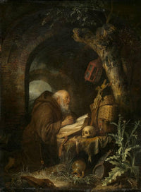 The Hermit by Gerrit Dou — hand-painted cultural oil painting reproduction on canvas