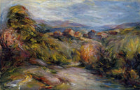 The Hills of Cagnes by Pierre-Auguste Renoir — hand-painted landscape oil painting reproduction on canvas