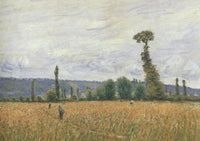 The Hills of La Bouille by Alfred Sisley — hand-painted botanical oil painting reproduction on canvas