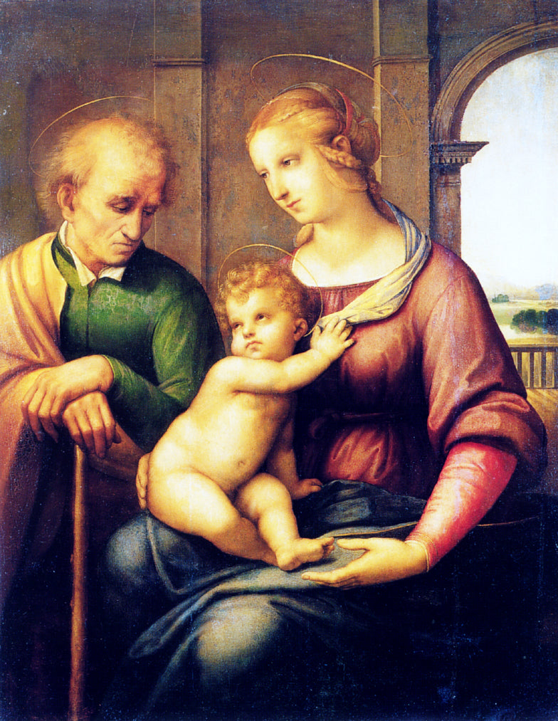 The Holy Family by Raphael — hand-painted cultural oil painting reproduction on canvas