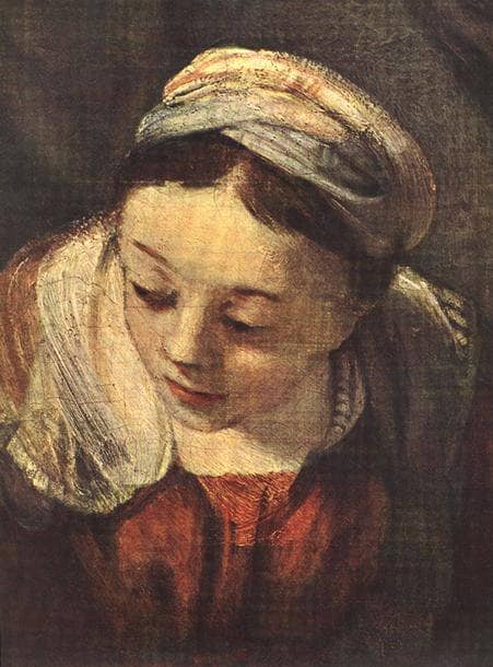The Holy Family(fragment) by Rembrandt — hand-painted portrait oil painting reproduction on canvas