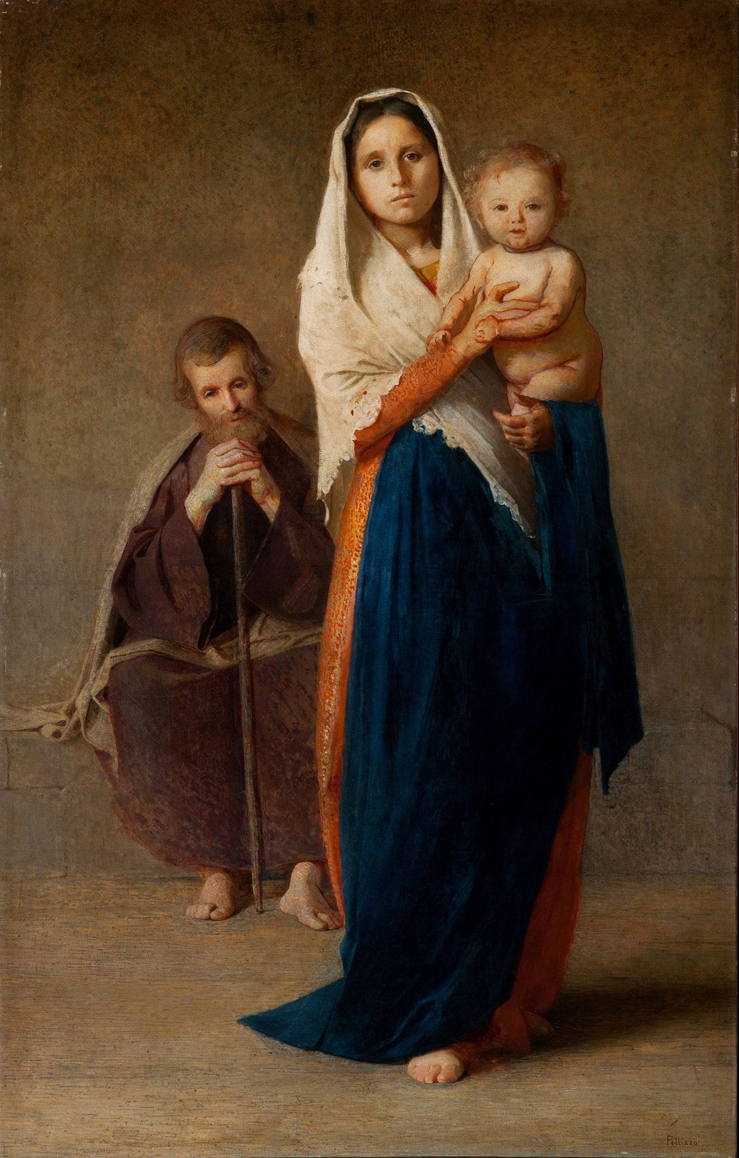 The Holy Family by Pellizza da Volpedo — hand-painted portrait oil painting reproduction on canvas