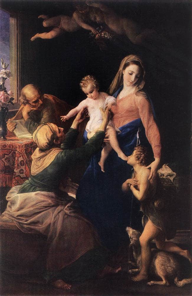 The Holy Family by Pompeo Batoni — hand-painted animal oil painting reproduction on canvas