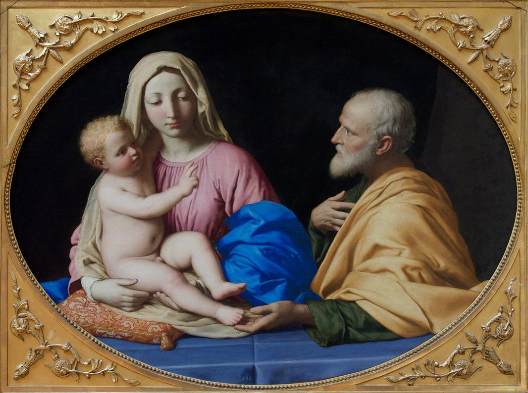 The Holy Family by Sassoferrato — hand-painted cultural oil painting reproduction on canvas