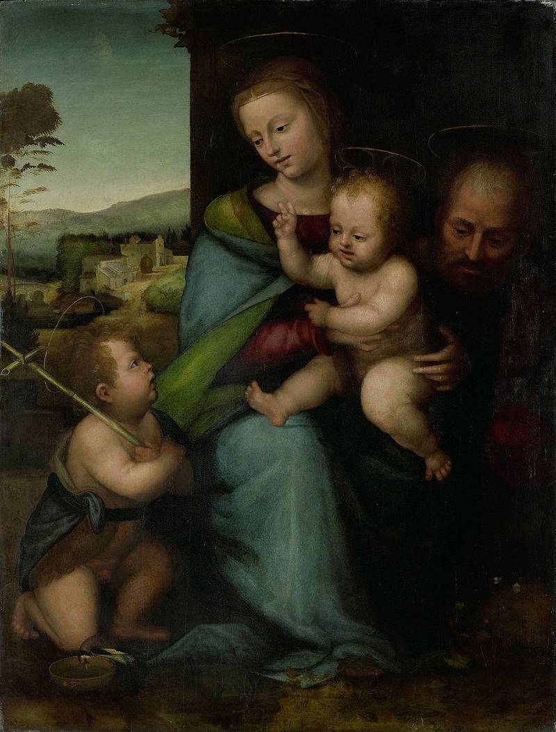 The Holy Family with John the Baptist by Fra Bartolomeo, hand-painted cultural oil painting reproduction on canvas