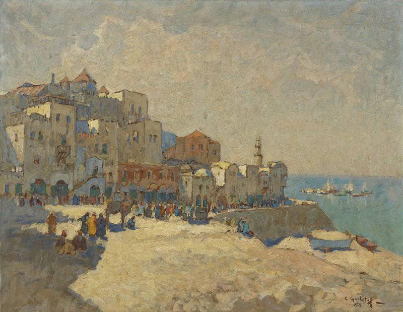 The Holy Land by Konstantin Gorbatov — hand-painted landscape oil painting reproduction on canvas