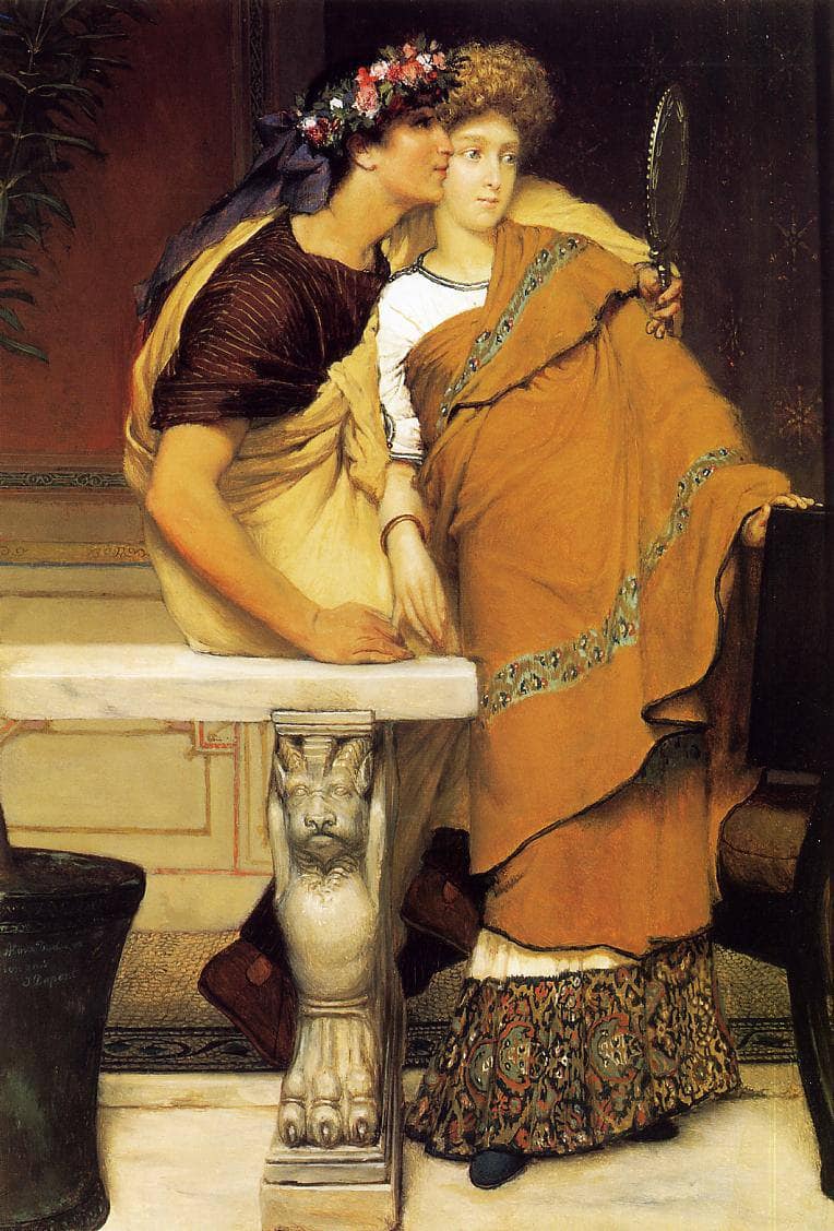 The Honeymoon by Sir Lawrence Alma-Tadema — hand-painted portrait oil painting reproduction on canvas