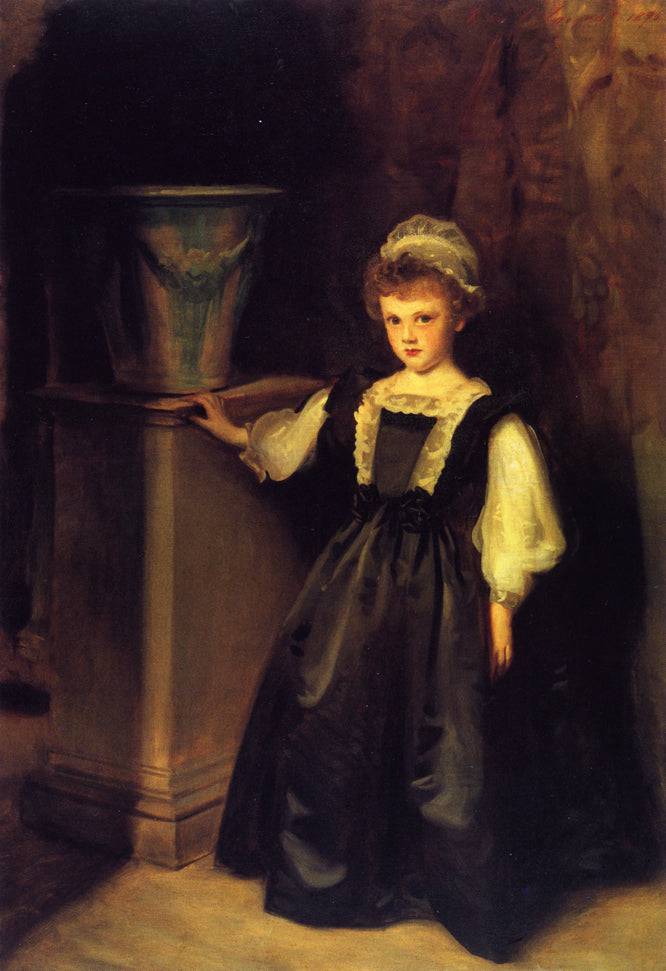 The Honorable Laura Lister by John Singer Sargent, hand-painted portrait oil painting reproduction on canvas