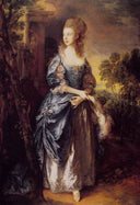 The Honourable Frances Duncombe by Thomas Gainsborough — male oil painting wall art, Rococo