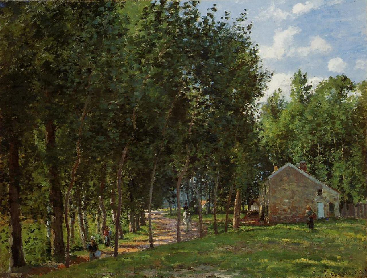 The House in the Forest - Camille Pissarro