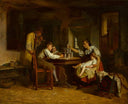 The house of cards by Theodore Gerard — hand-painted still oil painting reproduction on canvas