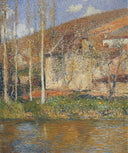 The House on Water by Henri Martin — seascapes oil painting wall art, Divisionism