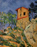The House with the Cracked Walls by Paul Cezanne — hand-painted architectural oil painting reproduction on canvas