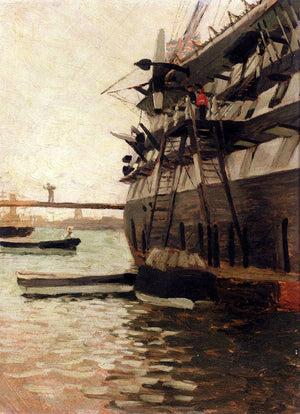 The Hull Of A Battle Ship - James Tissot