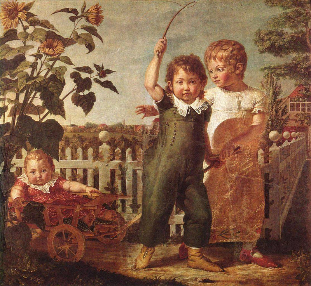 The Hulsenbeck Children by Philipp Otto Runge — hand-painted portrait oil painting reproduction on canvas