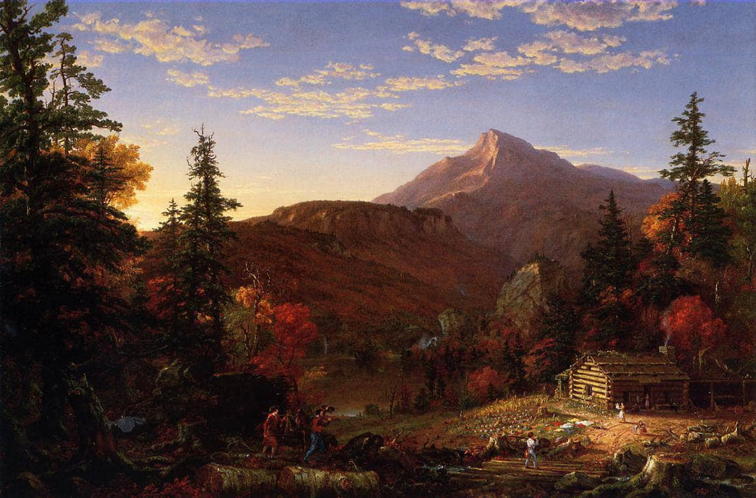 The Hunter s Return by Thomas Cole — hand-painted botanical oil painting reproduction on canvas