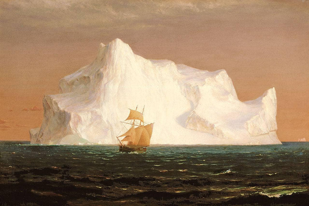 The Iceberg by Frederic Edwin Church — hand-painted landscape oil painting reproduction on canvas