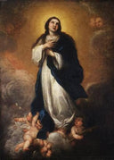 The Immaculate Conception by Bartolome Esteban Murillo — religion oil painting wall art, Baroque