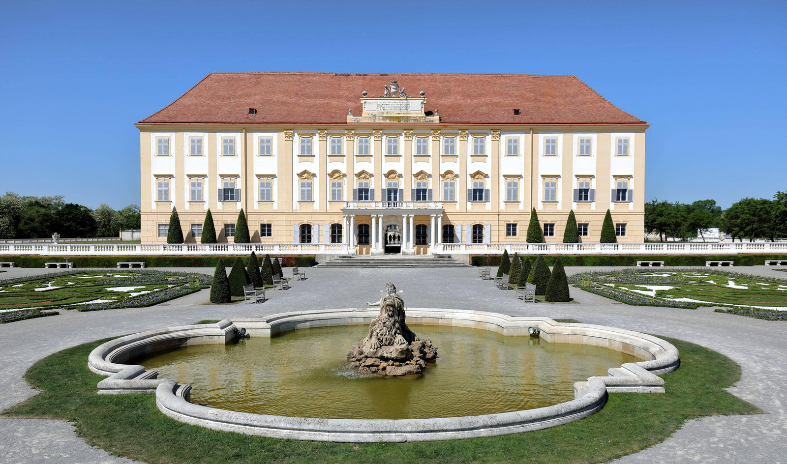 The imperial summer residence Schloss Hof, courtyard