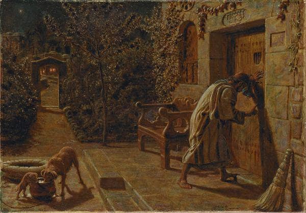The Importunate Neighbour by William Holman Hunt — hand-painted architectural oil painting reproduction on canvas